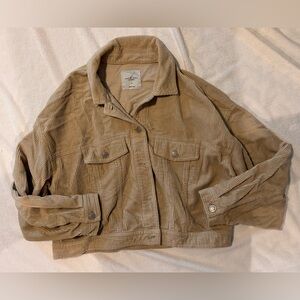 Women’s Medium Angel Kiss Tan Corduroy Utility Jacket